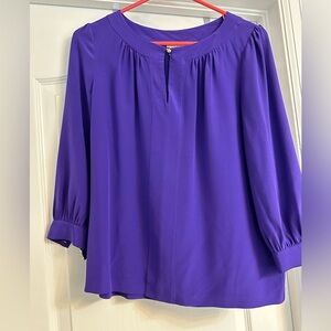 Purple Kate Spade blouse, size 4.